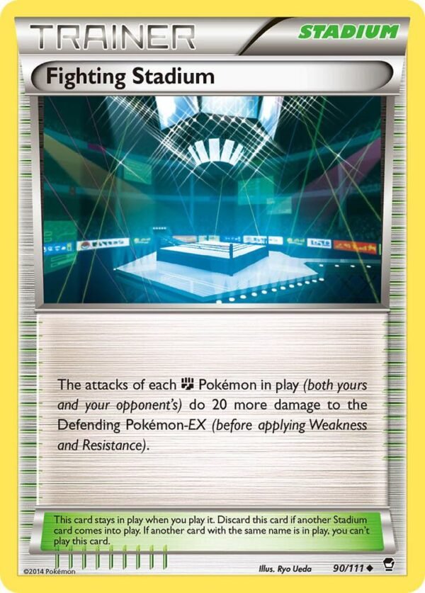 Fighting Stadium 90/111 Reverse Holofoil XY – Furious Fists