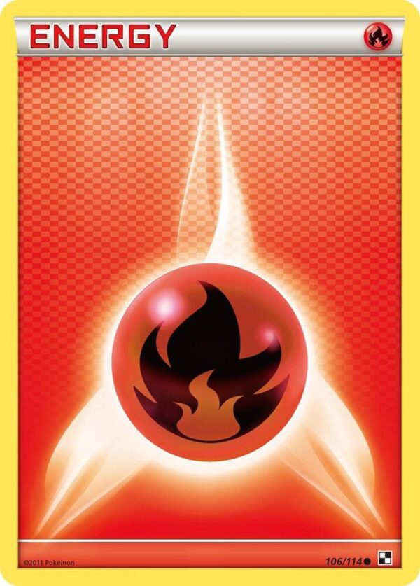 Fire Energy 106/114 Normal Black and White Fire Energy 106/114 Normal Black and White