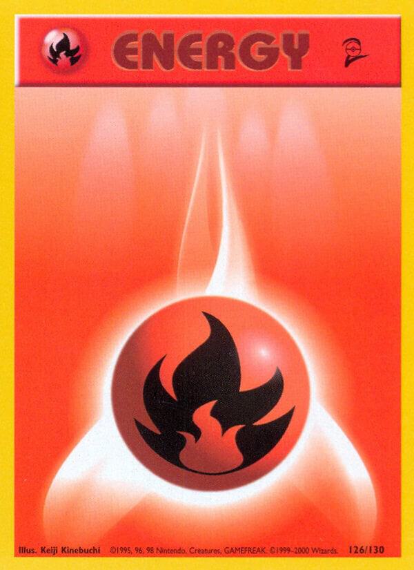 Fire Energy 126/130 Normal Base Set 2