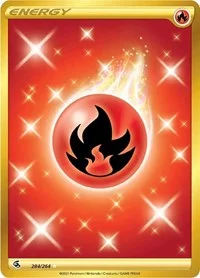 Fire Energy (Secret) | 284/264 | Holofoil | SWSH08: Fusion Strike