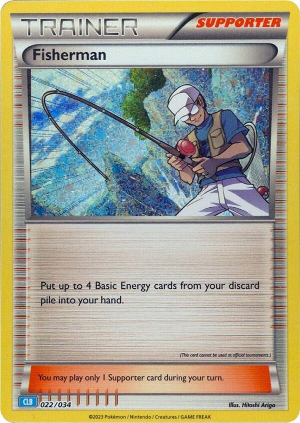 Fisherman 022/034 Holofoil Trading Card Game Classic