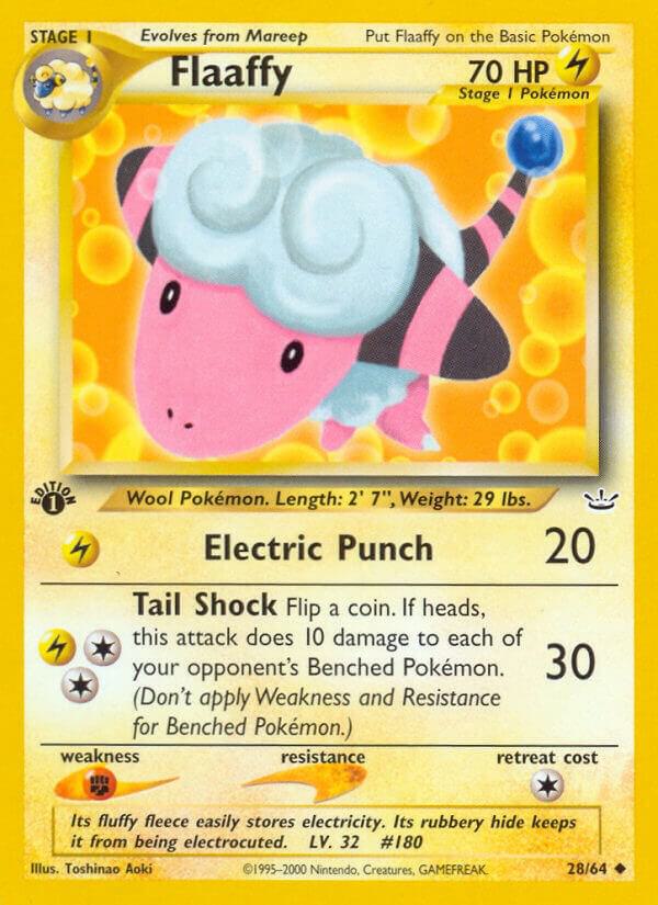 Flaaffy 28/64 1st Edition Neo Revelation