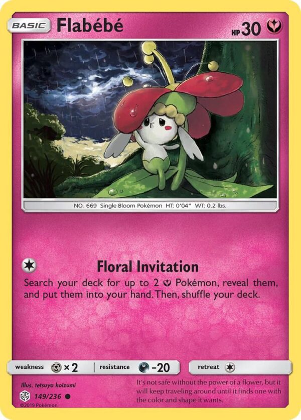 Flabebe 149/236 Reverse Holofoil SM – Cosmic Eclipse Flabebe 149/236 Reverse Holofoil SM – Cosmic Eclipse