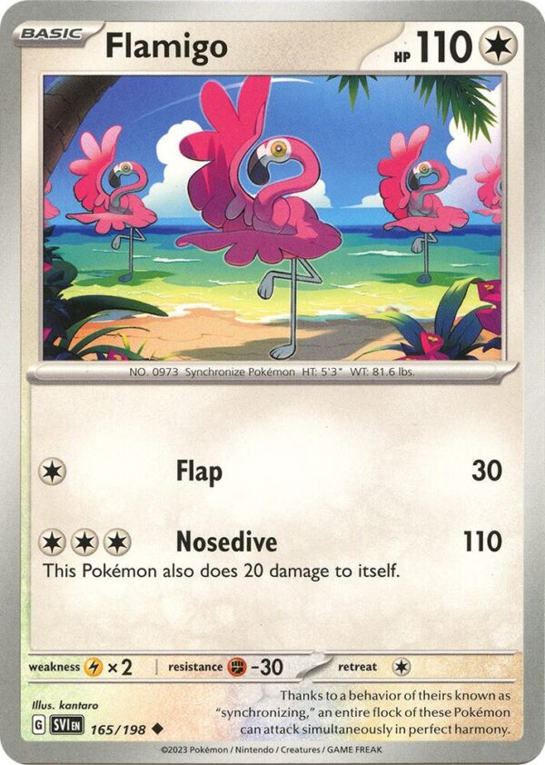 Flamigo 165/198 Reverse Holofoil SV01: Scarlet & Violet Base Set