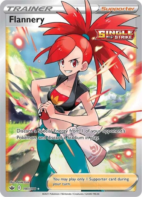 Flannery (Full Art) 191/198 Holofoil SWSH06: Chilling Reign Flannery (Full Art) 191/198 Holofoil SWSH06: Chilling Reign