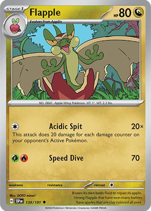 Flapple 139/191 Normal SV08: Surging Sparks Flapple 139/191 Normal SV08: Surging Sparks