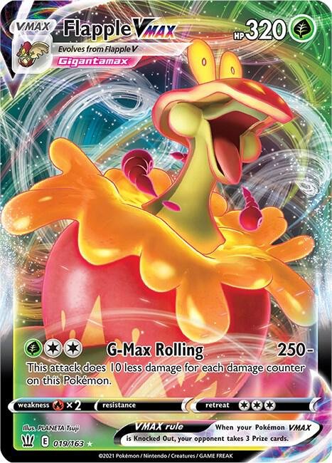 Flapple VMAX 019/163 Holofoil SWSH05: Battle Styles
