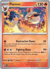 Flareon | 013/131 | Reverse Holofoil | SV: Prismatic Evolutions Flareon | 013/131 | Reverse Holofoil | SV: Prismatic Evolutions