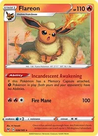 Flareon | 026/185 | Normal | SWSH04: Vivid Voltage