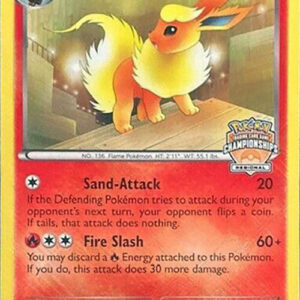 Flareon 12/108 (Regional Championships) 012/108 Reverse Holofoil League & Championship Cards