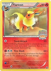 Flareon | 12/108 (Regional Championships) | 012/108 | Reverse Holofoil | League & Championship Cards