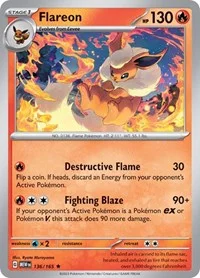 Flareon | 136/165 | Holofoil | SV: Scarlet & Violet 151