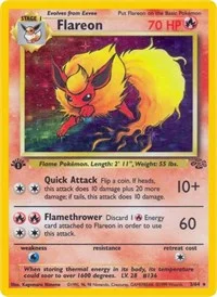 Flareon (3) | 03/64 | Unlimited Holofoil | Jungle
