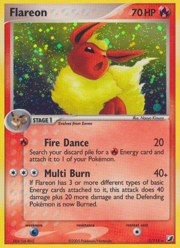 Flareon 5/115 Holofoil Unseen Forces