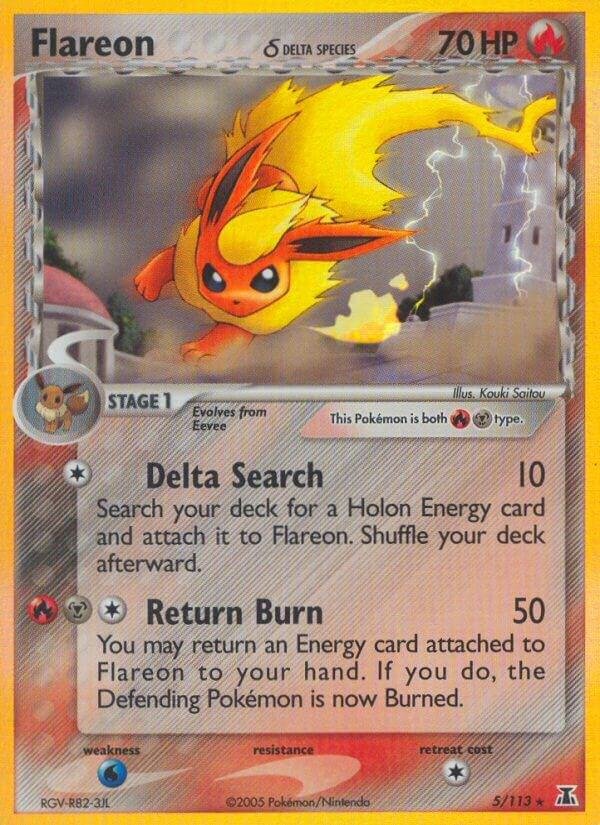 Flareon (Delta Species) 5/113 Holofoil Delta Species