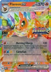 Flareon ex | 014/131 (Prismatic Evolutions Stamp) | Holofoil | Miscellaneous Cards & Products