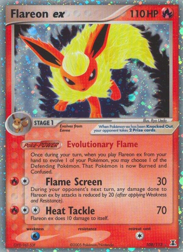 Flareon ex 108/113 Holofoil Delta Species