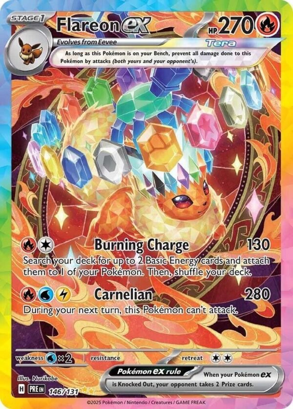 Flareon ex 146/131 Holofoil SV: Prismatic Evolutions Flareon ex 146/131 Holofoil SV: Prismatic Evolutions