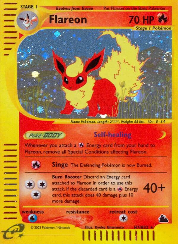 Flareon (H7) H07/H32 Holofoil Skyridge Flareon (H7) H07/H32 Holofoil Skyridge