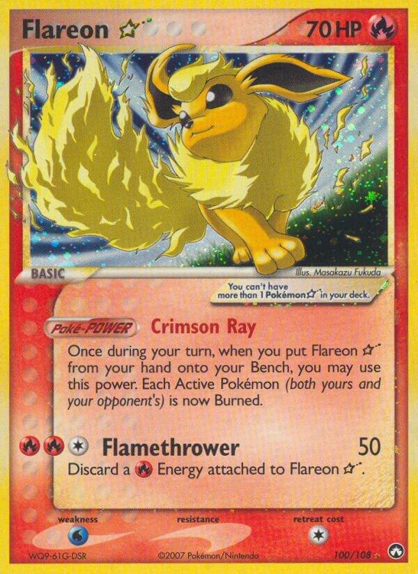Flareon Star 100/108 Holofoil Power Keepers Flareon Star 100/108 Holofoil Power Keepers
