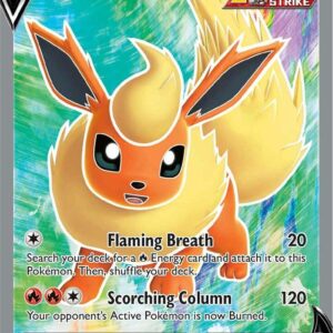 Flareon V (Full Art) 169/203 Holofoil SWSH07: Evolving Skies Flareon V (Full Art) 169/203 Holofoil SWSH07: Evolving Skies