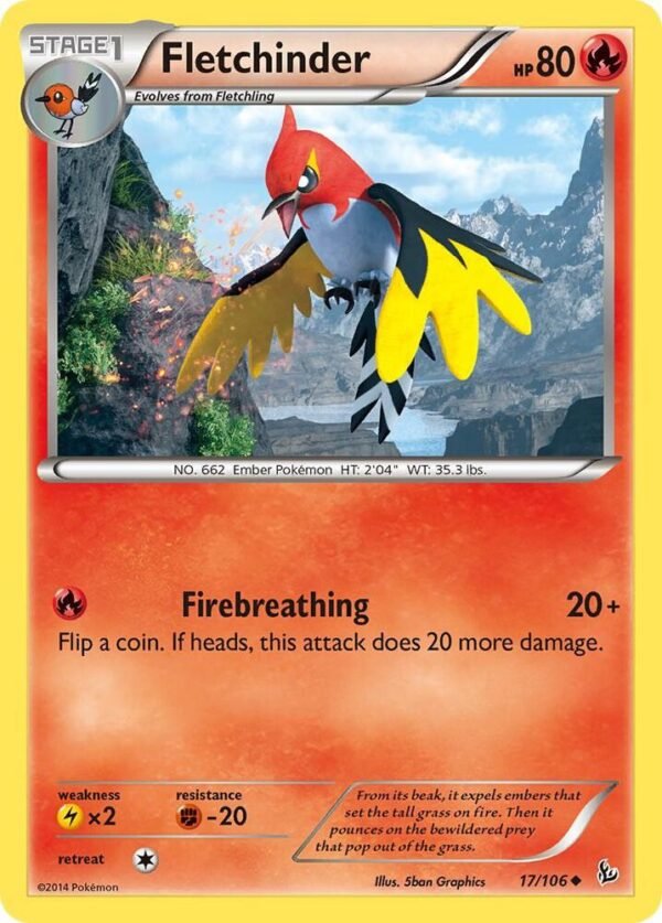Fletchinder 17/106 Reverse Holofoil XY – Flashfire
