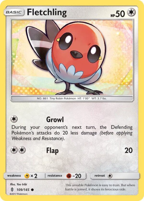 Fletchling 109/145 Normal SM – Guardians Rising