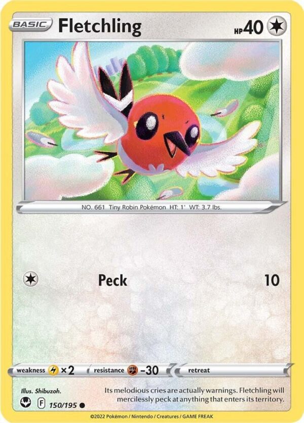 Fletchling 150/195 Normal SWSH12: Silver Tempest