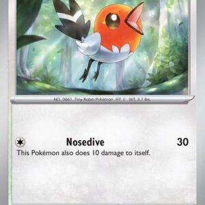 Fletchling 163/193 Reverse Holofoil SV02: Paldea Evolved Fletchling 163/193 Reverse Holofoil SV02: Paldea Evolved