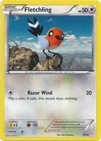 Fletchling (#19) | 19/30 | Normal | XY Trainer Kit: Sylveon & Noivern