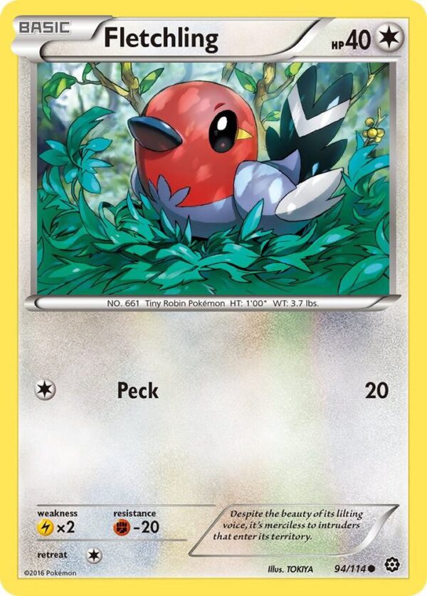 Fletchling 94/114 Normal XY – Steam Siege
