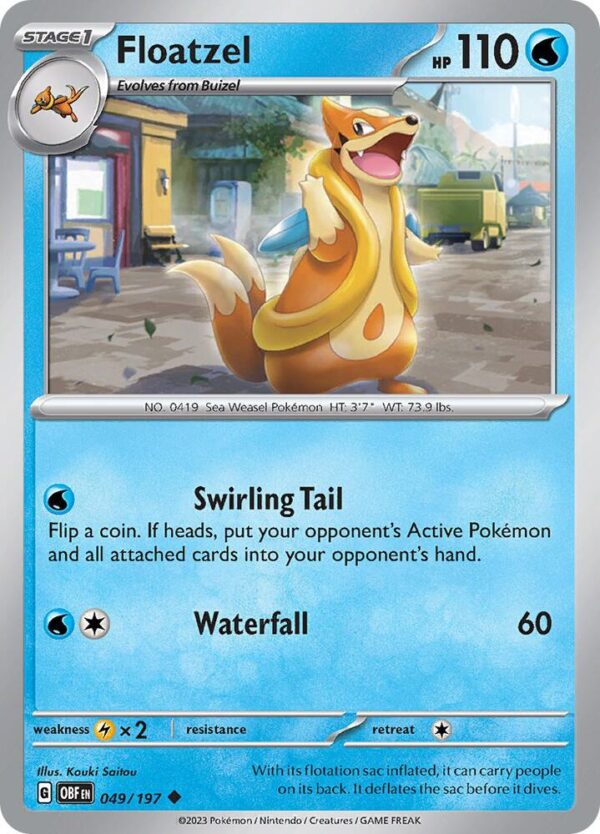 Floatzel 049/197 Normal SV03: Obsidian Flames