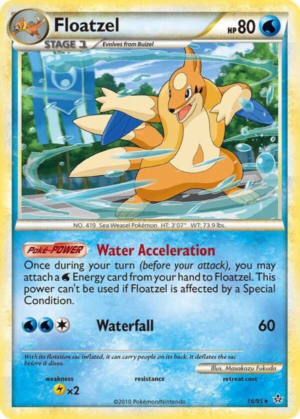 Floatzel 16/95 Reverse Holofoil Unleashed Floatzel 16/95 Reverse Holofoil Unleashed