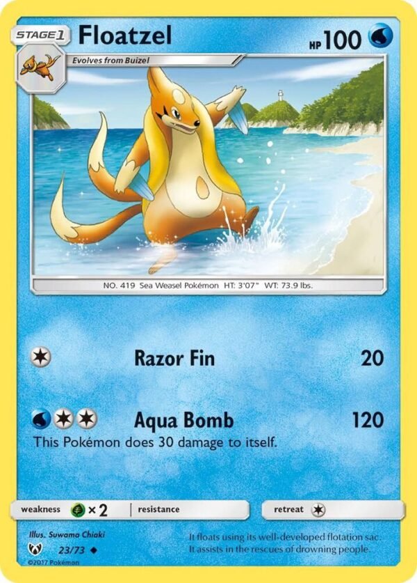 Floatzel 23/73 Normal Shining Legends Floatzel 23/73 Normal Shining Legends