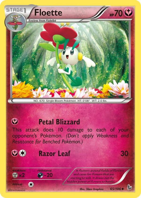 Floette (65) 65/106 Normal XY – Flashfire Floette (65) 65/106 Normal XY – Flashfire