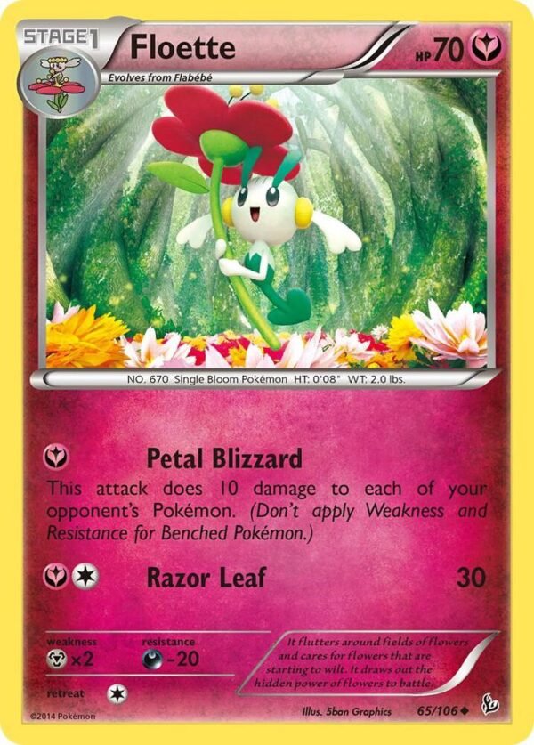 Floette (65) 65/106 Reverse Holofoil XY – Flashfire Floette (65) 65/106 Reverse Holofoil XY – Flashfire