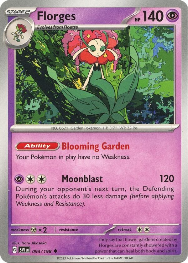 Florges 093/198 Normal SV01: Scarlet & Violet Base Set
