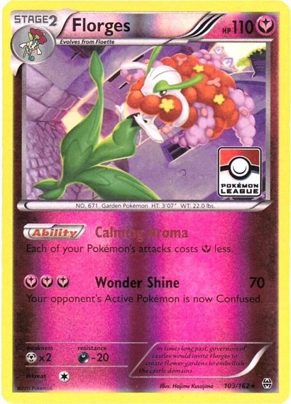 Florges 103/162 (Pokemon League) Reverse Holofoil League & Championship Cards Florges 103/162 (Pokemon League) Reverse Holofoil League & Championship Cards