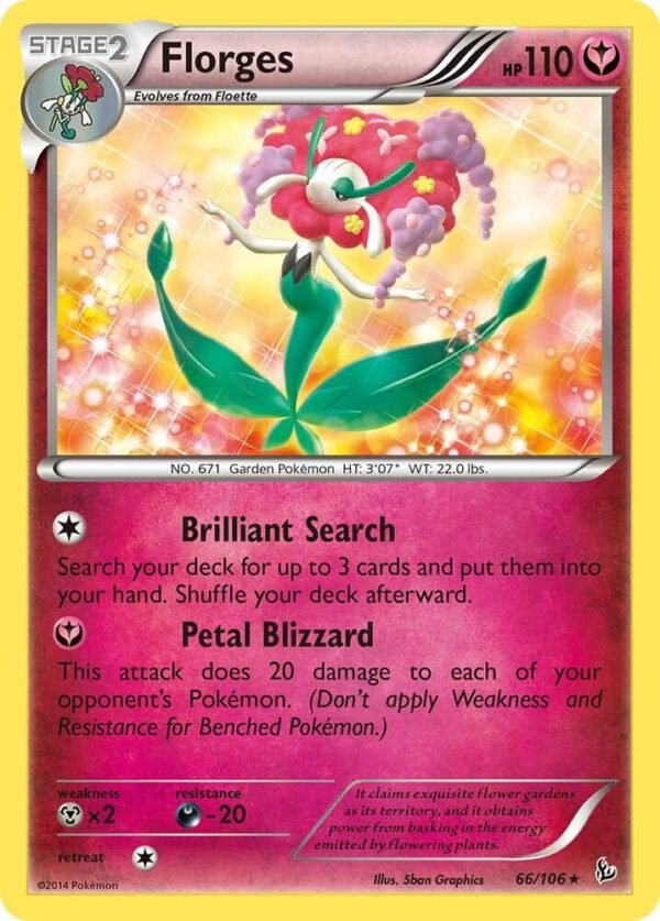 Florges 66/106 Reverse Holofoil XY – Flashfire Florges 66/106 Reverse Holofoil XY – Flashfire
