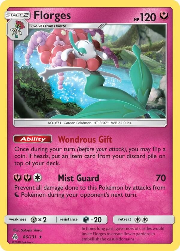 Florges 86/131 Reverse Holofoil SM – Forbidden Light