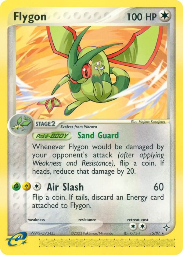 Flygon 15/97 Reverse Holofoil Dragon Flygon 15/97 Reverse Holofoil Dragon