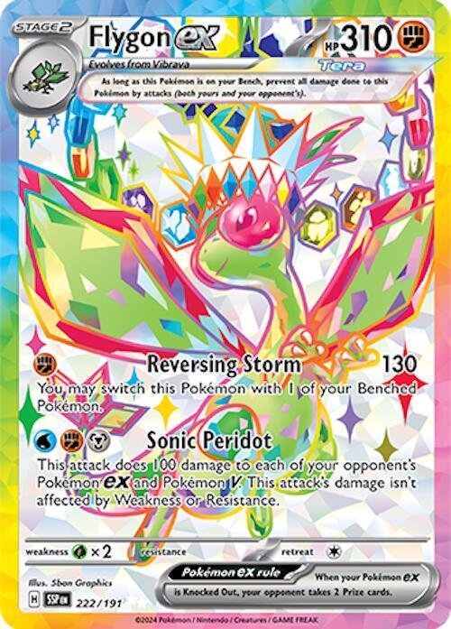 Flygon ex 222/191 Holofoil SV08: Surging Sparks Flygon ex 222/191 Holofoil SV08: Surging Sparks