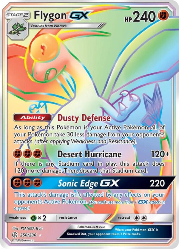 Flygon GX (Secret) 256/236 Holofoil SM – Cosmic Eclipse