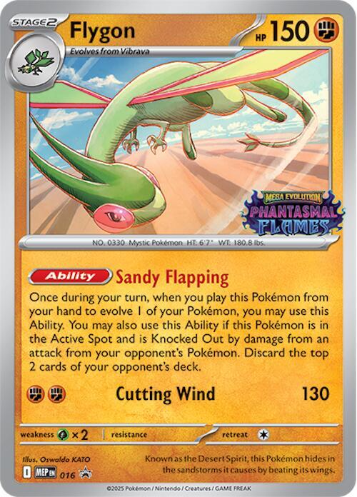 Flygon (Prerelease) 16 Holofoil ME: Mega Evolution Promo