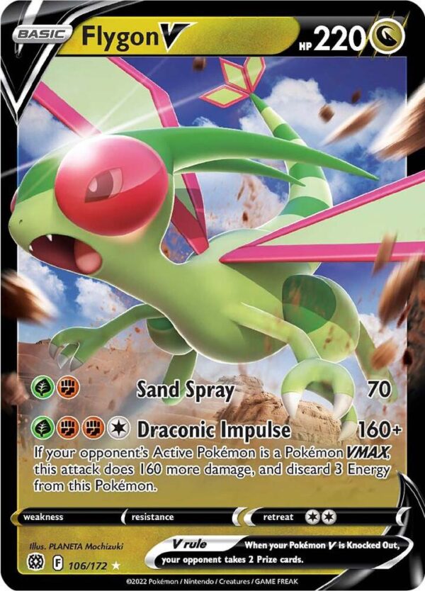 Flygon V 106/172 Holofoil SWSH09: Brilliant Stars