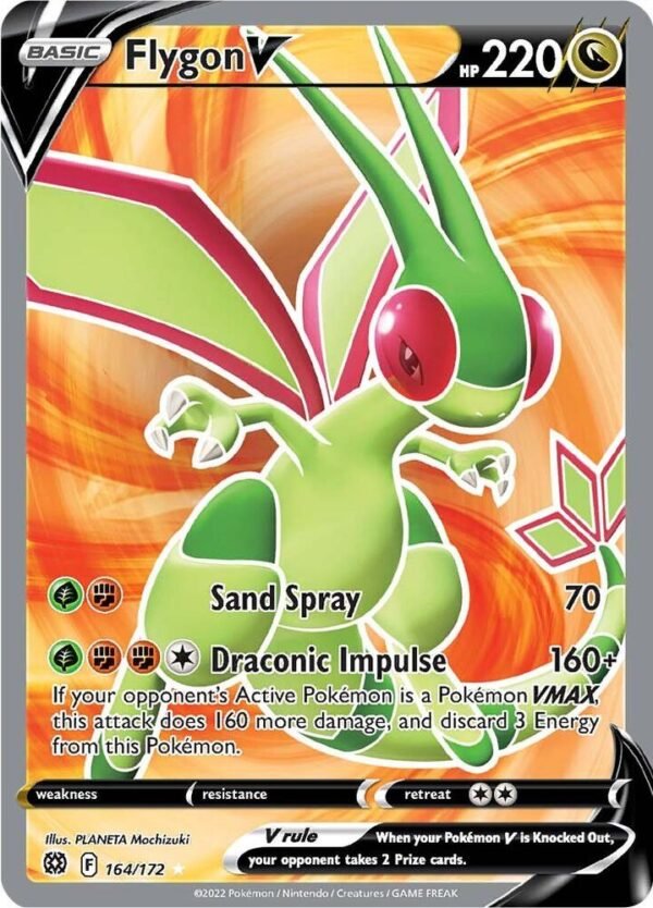 Flygon V (Full Art) 164/172 Holofoil SWSH09: Brilliant Stars