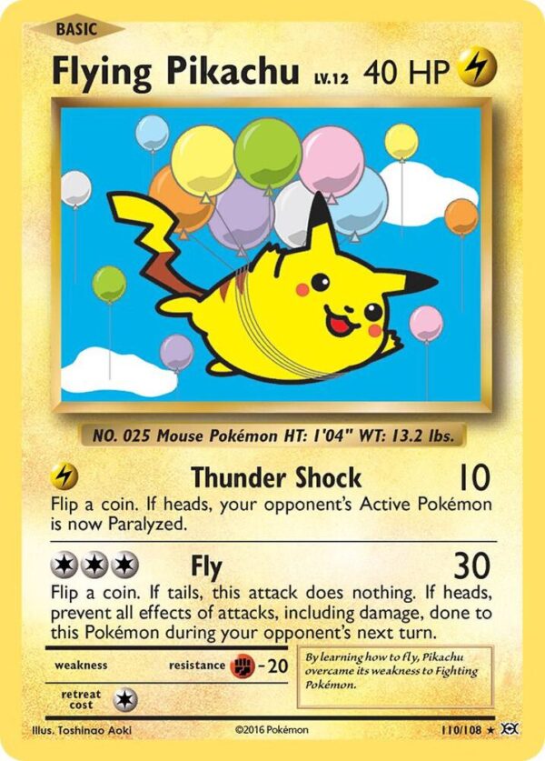 Flying Pikachu 110/108 Normal XY – Evolutions Flying Pikachu 110/108 Normal XY – Evolutions