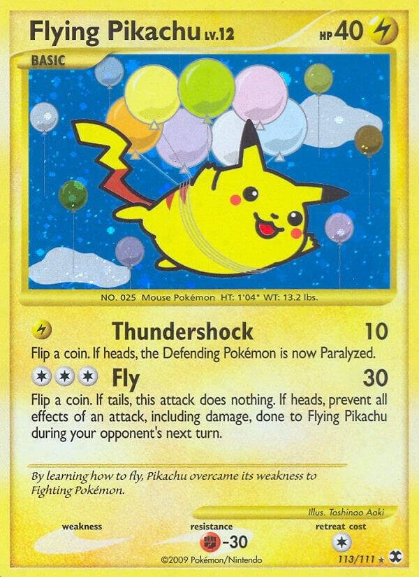 Flying Pikachu 113/111 Holofoil Rising Rivals Flying Pikachu 113/111 Holofoil Rising Rivals