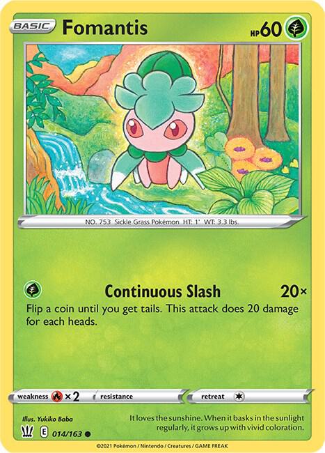 Fomantis 014/163 Normal SWSH05: Battle Styles