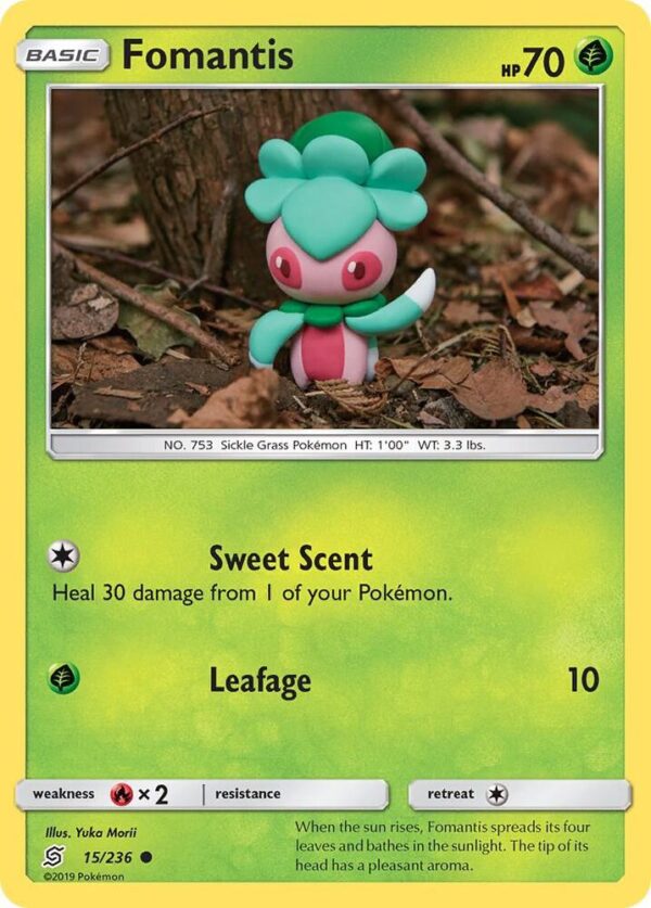 Fomantis 15/236 Reverse Holofoil SM – Unified Minds Fomantis 15/236 Reverse Holofoil SM – Unified Minds